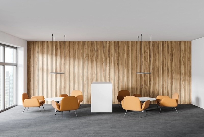 influence des couleurs chaudes dans les espaces de travail